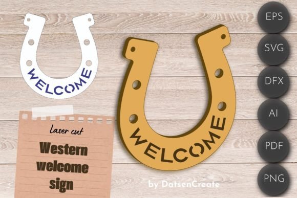 Download Western Welcome Sign, Cowboy Laser Cut - Western welcome sign Collection