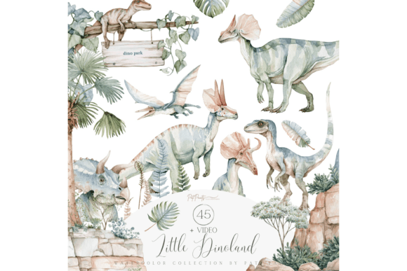 Download Cute Dinosaur Clipart Bundle - Dino Collection