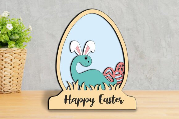 Download Easter Dino Globe Home Decoration SVG - Dino Collection