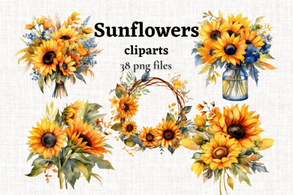 Download Sunflowers Clipart Bundle Sunflower PNG - Sunflowers Collection