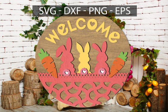 Download Welcome Easter Door Sign SVG - Easter door sign Collection